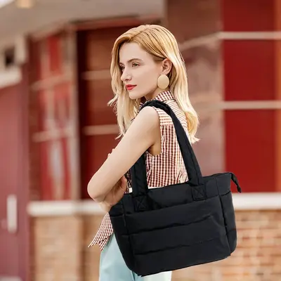 Stylish Large Capacity Women's Tote Bag - Multi-Compartment Shoulder Bag for Sports, Fitness, and Travel with Water-Resistant...