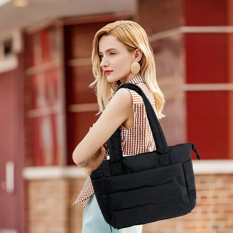 Stylish Large Capacity Women's Tote Bag - Multi-Compartment Shoulder Bag for Sports, Fitness, and Travel with Water-Resistant...