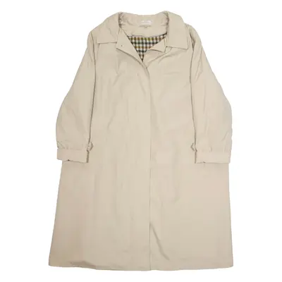 Mens Overcoat Jacket Beige XL