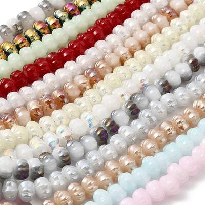 Two Tone Electroplate Glass Beads