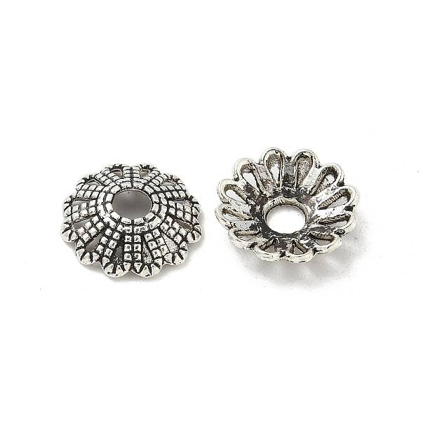 Tibetan Style Alloy Bead Caps