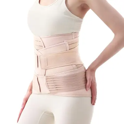 Women's Postpartum Belly Belt, 3 Counts/set High Elastic Waistband Tummy Control Shaper, Comfortable Personal Care Products f...