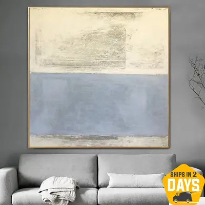 Original Grey Painting Minimalist Monochrome Painting Abstract Contemporary Wall Art Creative Room Wall Art for Home Decor | ...
