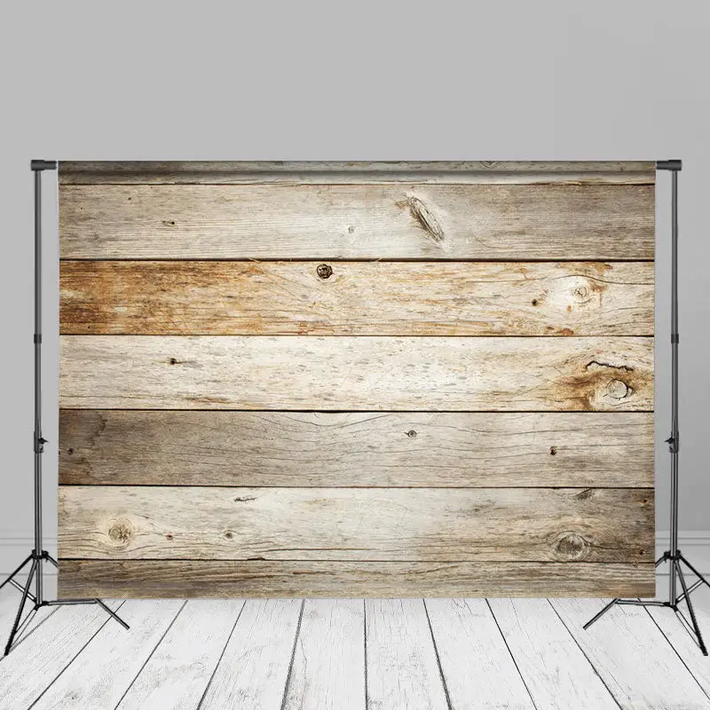 Gray Wooden Plank Texture Nature Photo Backdrop - Aperturee