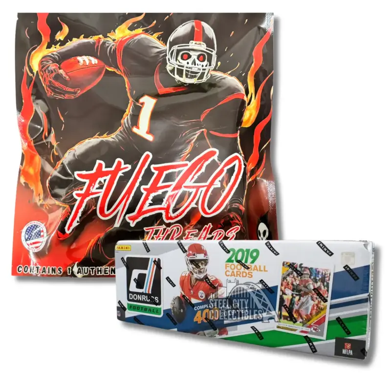 ***ALL AUTHENTIC*** (1) Fuego Threads Premium Pick Your Division and (1) 2019 Football Card