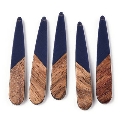 Resin & Walnut Wood Pendants