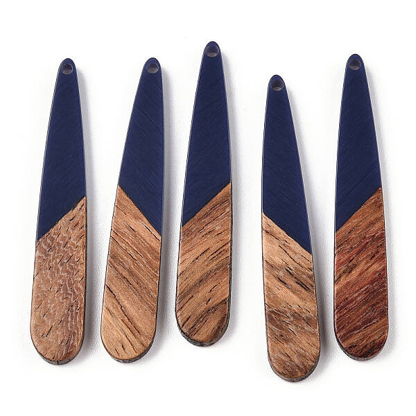 Resin & Walnut Wood Pendants