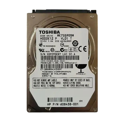 608438-001 HP 750GB 5400RPM SATA 3Gb/s 8MB Cache 2.5-inch Hard Drive