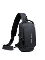 Men's Summer Casual Letter Design Zipper Crossbody Bag As Gift, Waist Bag, Adjustable Strap Belt Bag for Travel, Durable Mult...