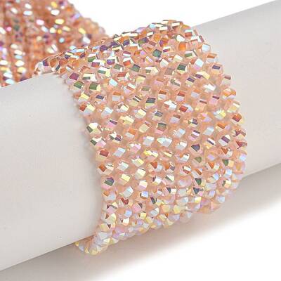 Electroplate Glass Beads Strands