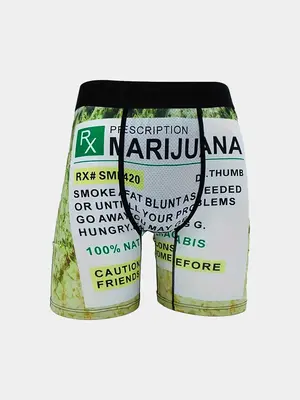 Men's Regular Fit Graphic Print Contrast Tape Boxer Brief, Casual Classic Cozy Soft Stretchy Trunks, Breathable Comfy Short-...