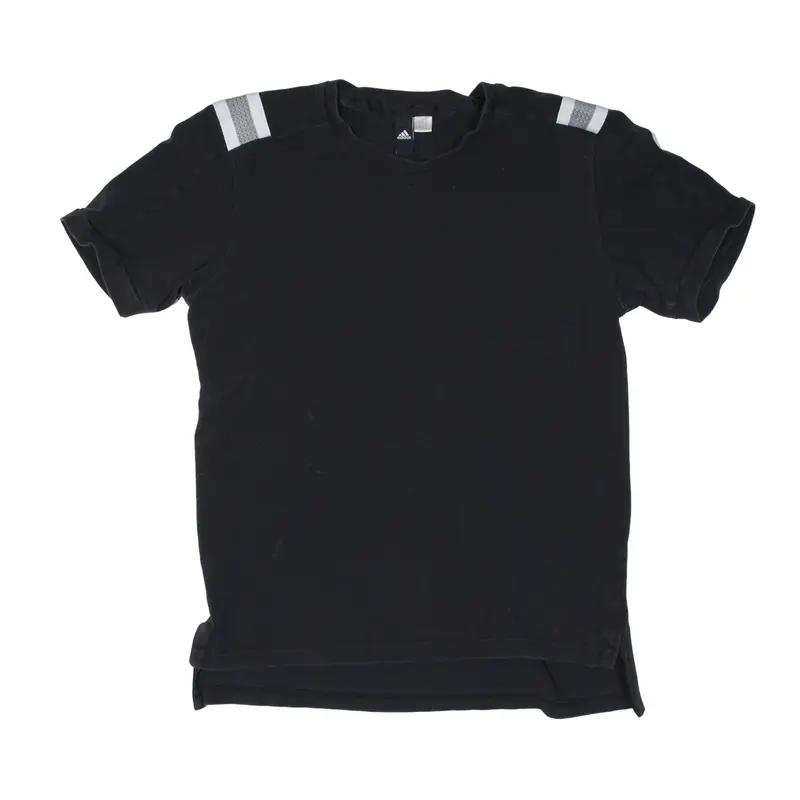 ADIDAS T-Shirt Black Short Sleeve Mens S