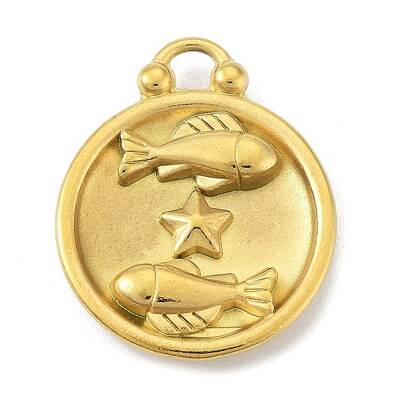 Real 18K Gold Plated Tone 304 Stainless Steel Pendants