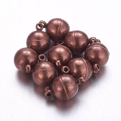 Brass Magnetic Clasps with Loops