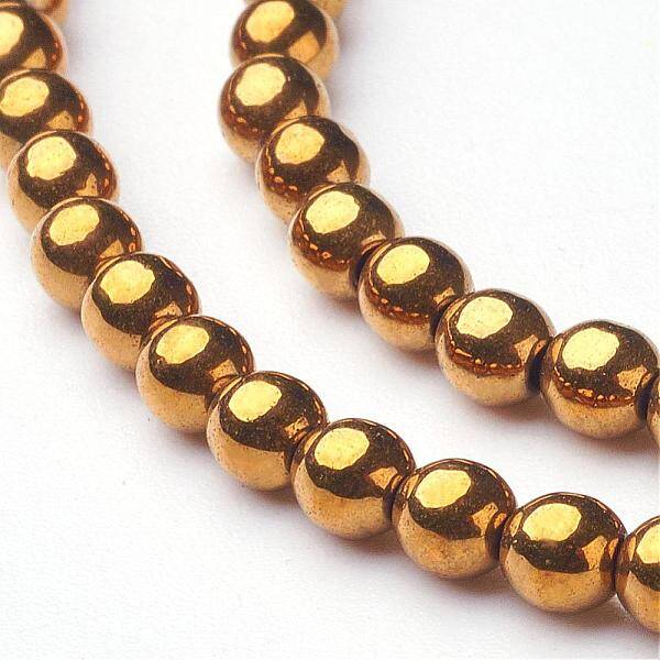 Non-Magnetic Synthetic Hematite Beads Strands