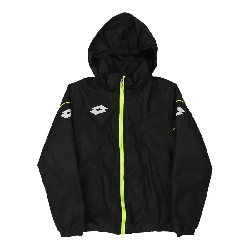 Age 11-12 Lotto Jacket - Medium Black Polyester