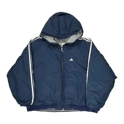 Adidas Jacket - 2XL Blue Polyester