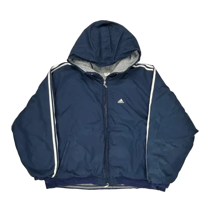 Adidas Jacket - 2XL Blue Polyester