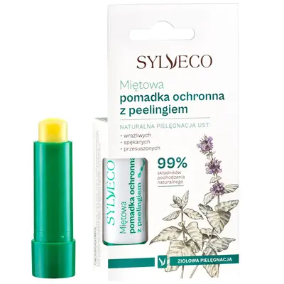 Balsamo labbra esfoliante alla menta Sylveco 4,6 g