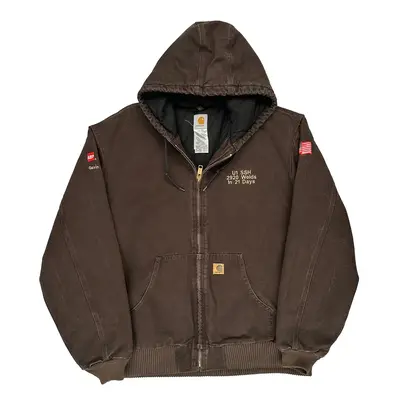Carhartt Tall Jacket - 2XL Brown Cotton | Size: xx-large