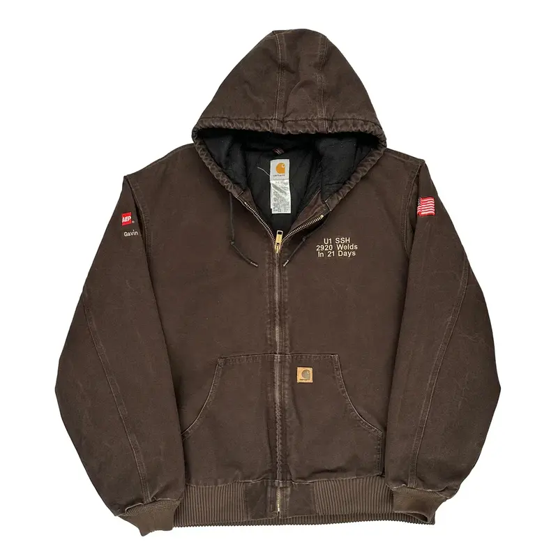 Carhartt Tall Jacket - 2XL Brown Cotton | Size: xx-large