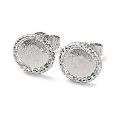 Non-Tarnish 304 Stainless Steel Stud Earrings Findings