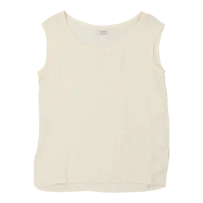Byblos Vest - Large Cream Silk