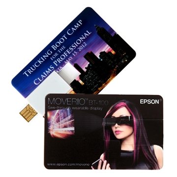25 Promotional Plano Credit Card USB Flash Drive - Wallet Size