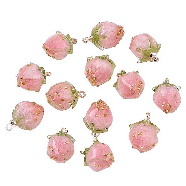 Handmade Flower Epoxy Resin Pendants