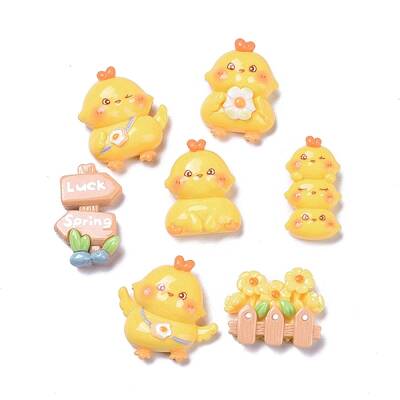 Spring Theme Opaque Cute Chick Resin Decoden Cabochons