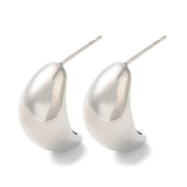 Rack Plating Brass Stud Earrings
