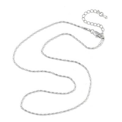 Brass Column Link Chain Necklaces for Women