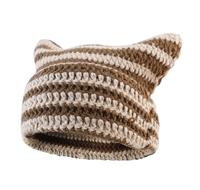 Cat Ear Beanie for Women Men Crochet Hat Knitted Hat Cute Hat Beanie Y2k Winter Hat Slouchy Beanie