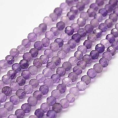 Natural Amethyst Bead Strands