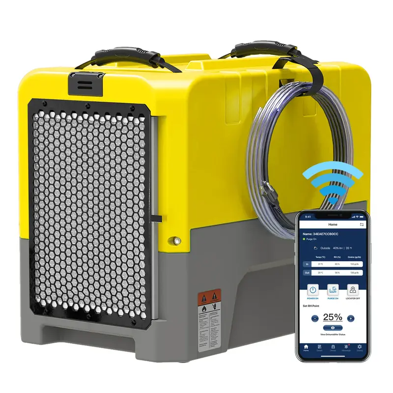 ALORAIR® Wholesale Package of Storm LGR Extreme WI-FI 85 Pint Commercial Restoration Dehumidifiers - Yellow