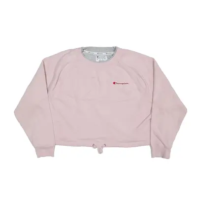 CHAMPION Crop Sweatshirt Pink Womens XL