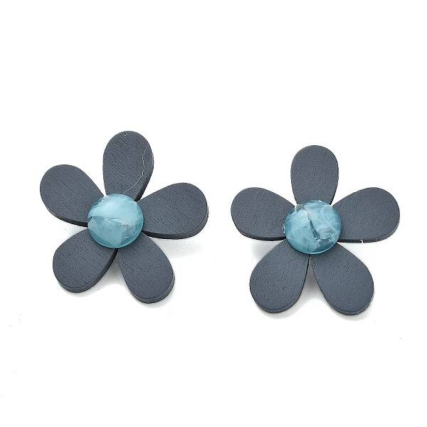 Alloy Plastic Studs Earrings for Women