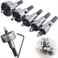Hole Saw Drill Bit Set, 5 Counts/set Hole Saw Drill Bit Set, Suitable for Stainless Steel, Aluminum, Plastic, and Wood