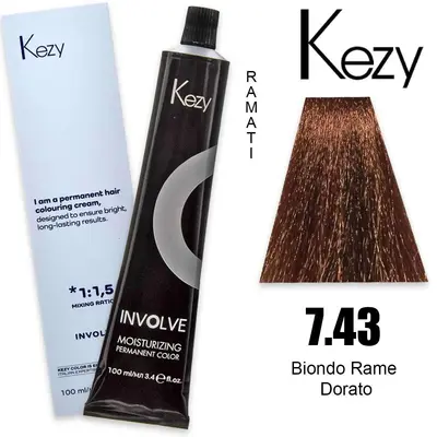 Kezy Involve Color 100 Ml Biondo Rame Dorato 7.43