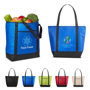 100 Promotional Medium Size Non-Woven Cooler Tote Bag - Insulated ...