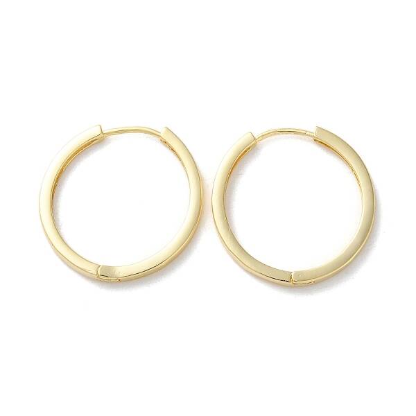 Brass Ring Hoop Earrings