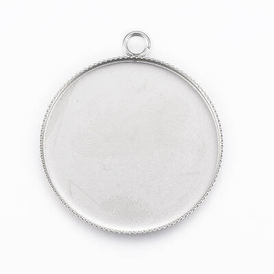 Tarnish Resistant 304 Stainless Steel Pendant Cabochon Settings