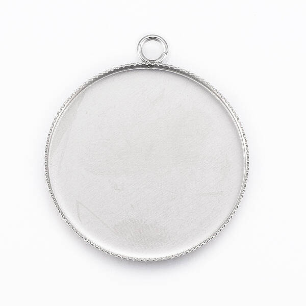 Tarnish Resistant 304 Stainless Steel Pendant Cabochon Settings