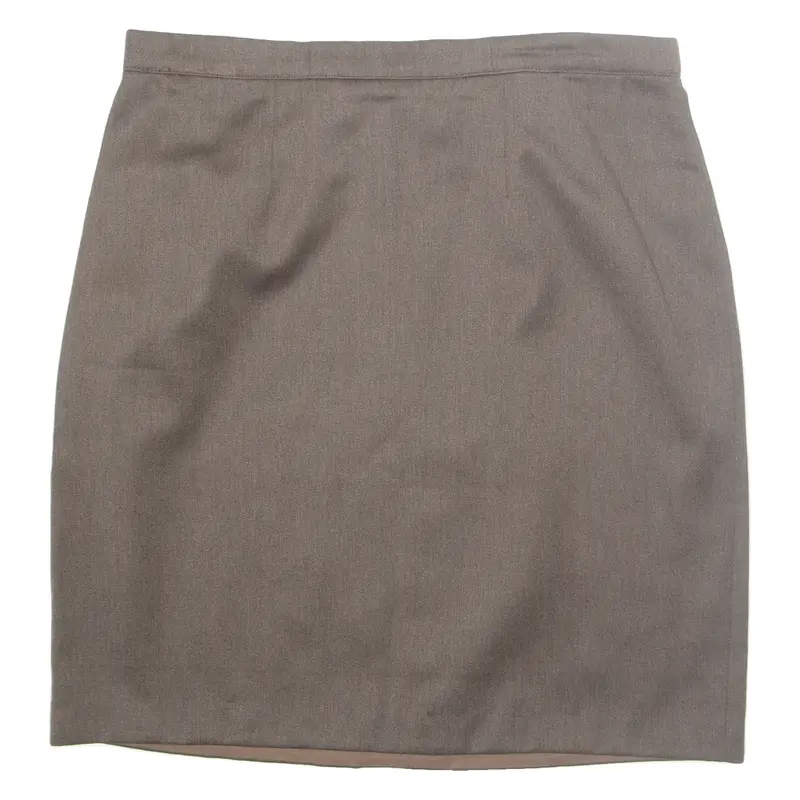 CELINE Womens Straight Skirt Brown Knee Length M
