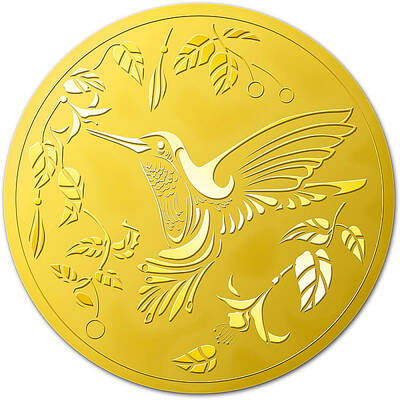 Self Adhesive Gold Foil Embossed Stickers