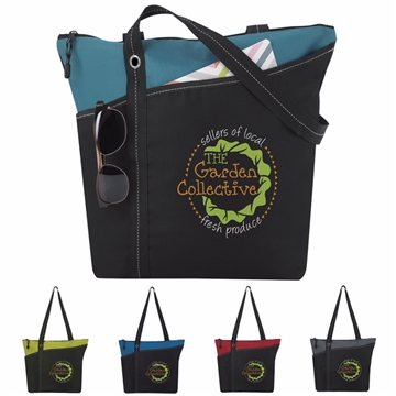 50 Customized Annie Tote - Zippered & Multi-Pocket