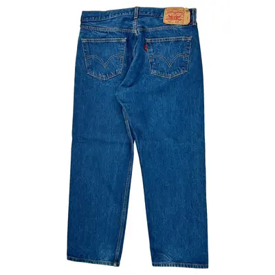 501 Levis Jeans - 34W 27L Blue Cotton