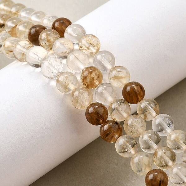 Watermelon Stone Glass Beads Strands