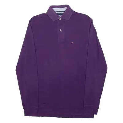 TOMMY HILFIGER Mens Polo Shirt Purple S