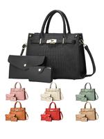 Women's Fashionable Embossed Handbag, Large Capacity Shoulder Bag for Daily Used, Casual Trendy Ladies Purse High-quality D...